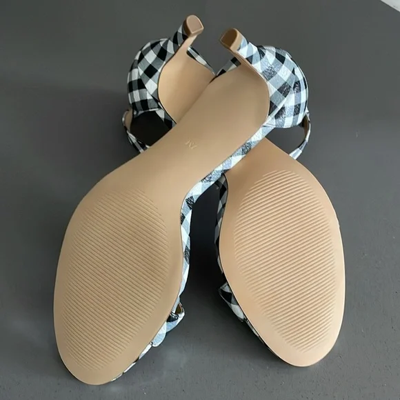 Talbots Black and White Checkered Women's Sandals - Picture 3 of 3